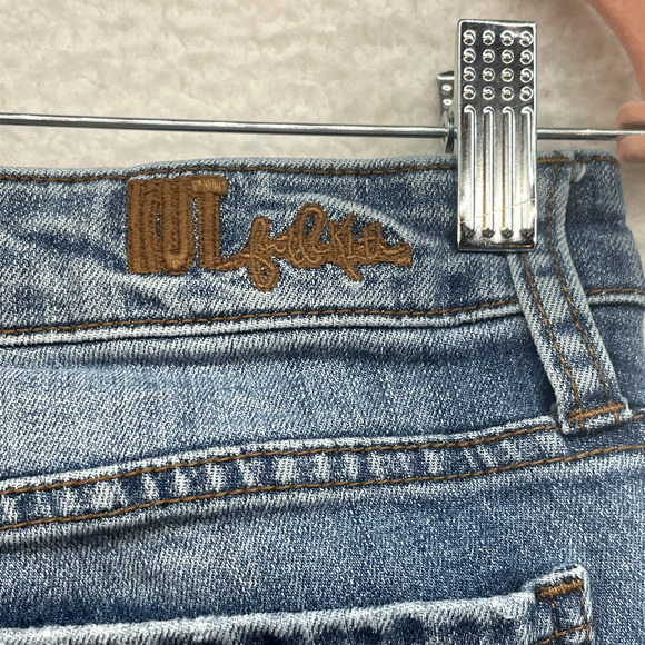 Kut From The Kloth Jeans Womens 6 Blue Katy Boyfriend Distressed Denim Stretch - Picture 9 of 14